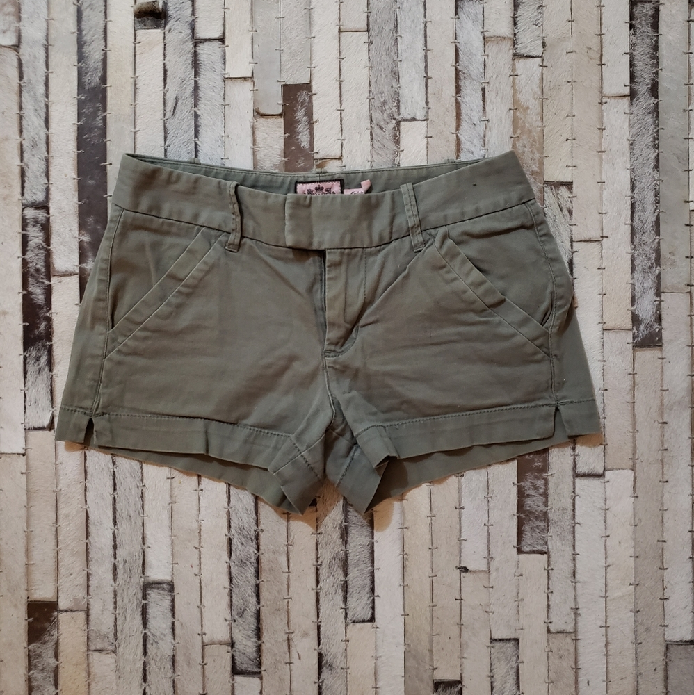 JUICY COUTURE Sage Green Shorts